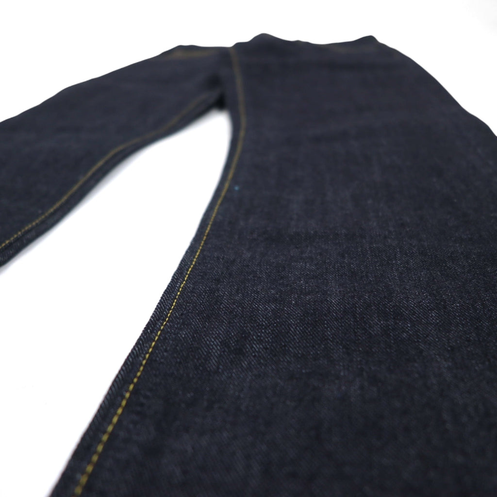 Lee RIDERS Bootcut Rigid Denim Pants S Indigo Blue Zipper Fly Leather Patch