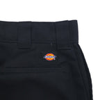 Dickies Loose Fit Double Knee Work Chino Pants, Size L, Black, 85283FBK, Made in Mexico