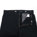 Dickies Loose Fit Double Knee Work Chino Pants, Size L, Black, 85283FBK, Made in Mexico