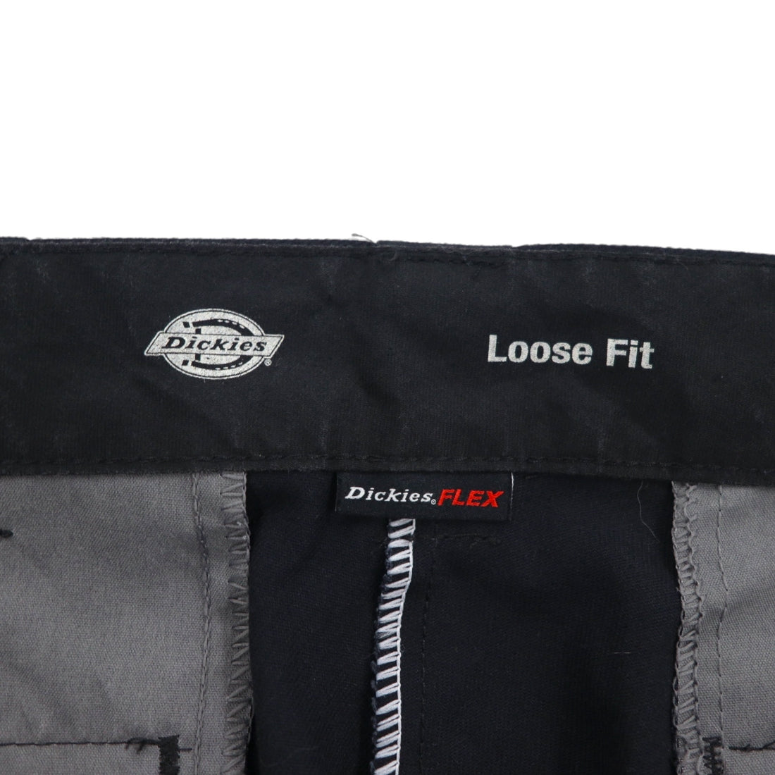 Dickies Loose Fit Double Knee Work Chino Pants, Size L, Black, 85283FBK, Made in Mexico