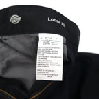 Dickies Loose Fit Double Knee Work Chino Pants, Size L, Black, 85283FBK, Made in Mexico