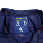 POLO GOLF RALPH LAUREN Swing Top Harrington Jacket L Navy Polyester Waterproof Packable Pony Print