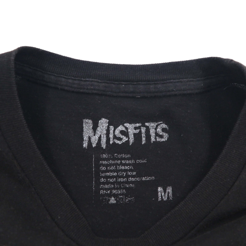 MISFITS Rock Band T-Shirt, Size M, Black Cotton, Crimson Ghost