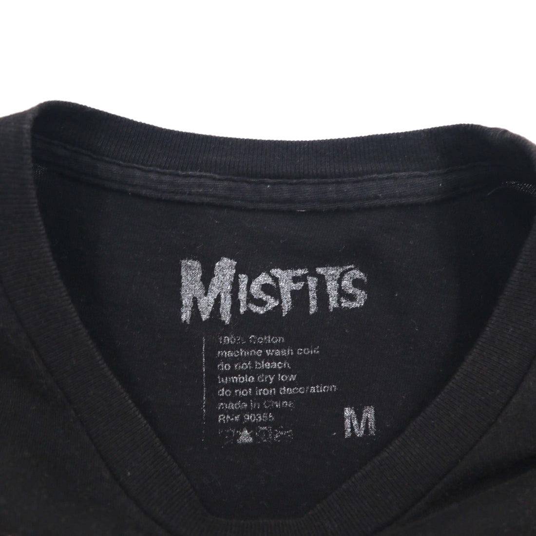 MISFITS Rock Band T-Shirt, Size M, Black Cotton, Crimson Ghost