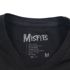 MISFITS Rock Band T-Shirt, Size M, Black Cotton, Crimson Ghost