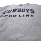 Champion フットボール プリント スウェット XL グレー コットン NFL DALLAS COWBOYS 前V ビッグサイズ