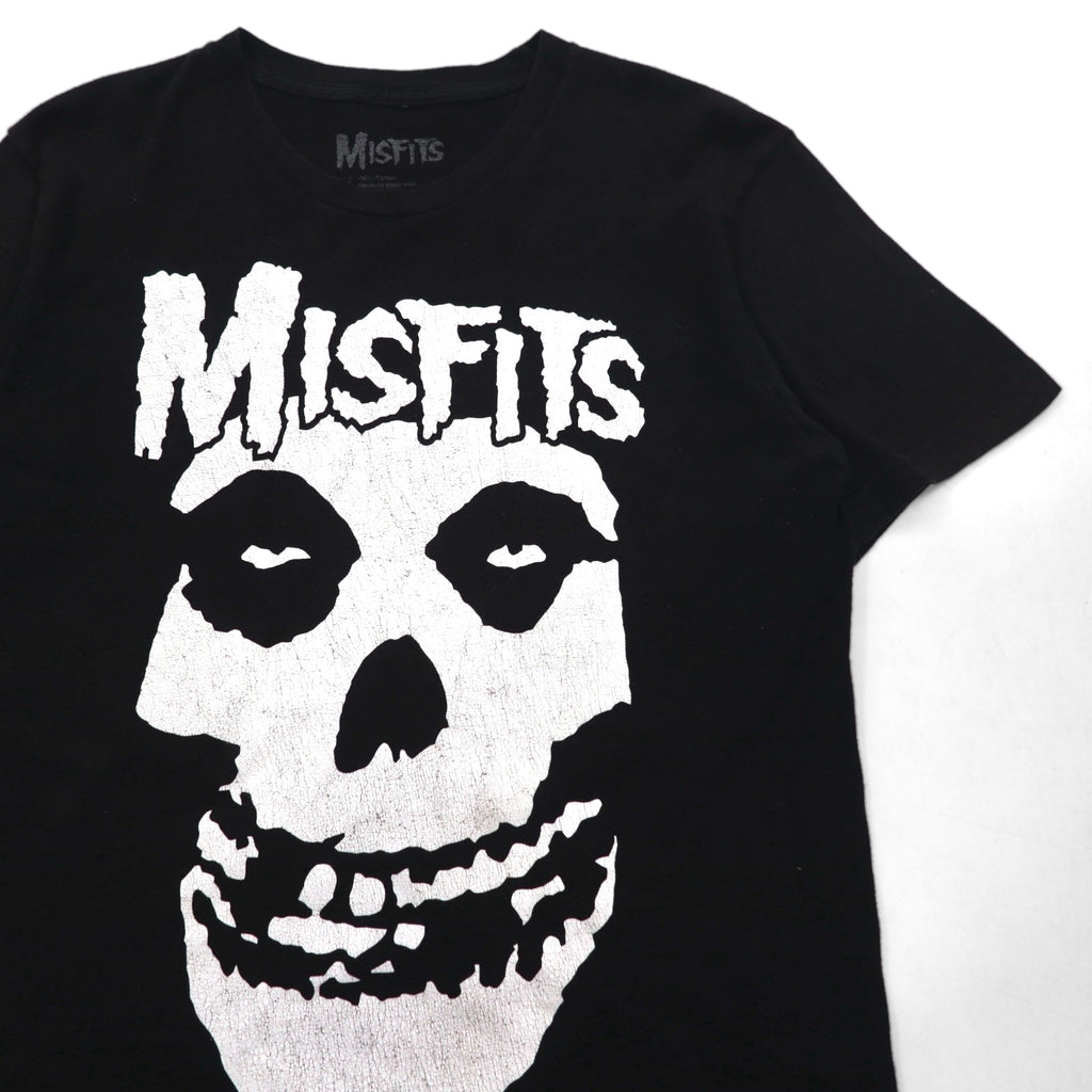 MISFITS Rock Band T-Shirt, Size M, Black Cotton, Crimson Ghost