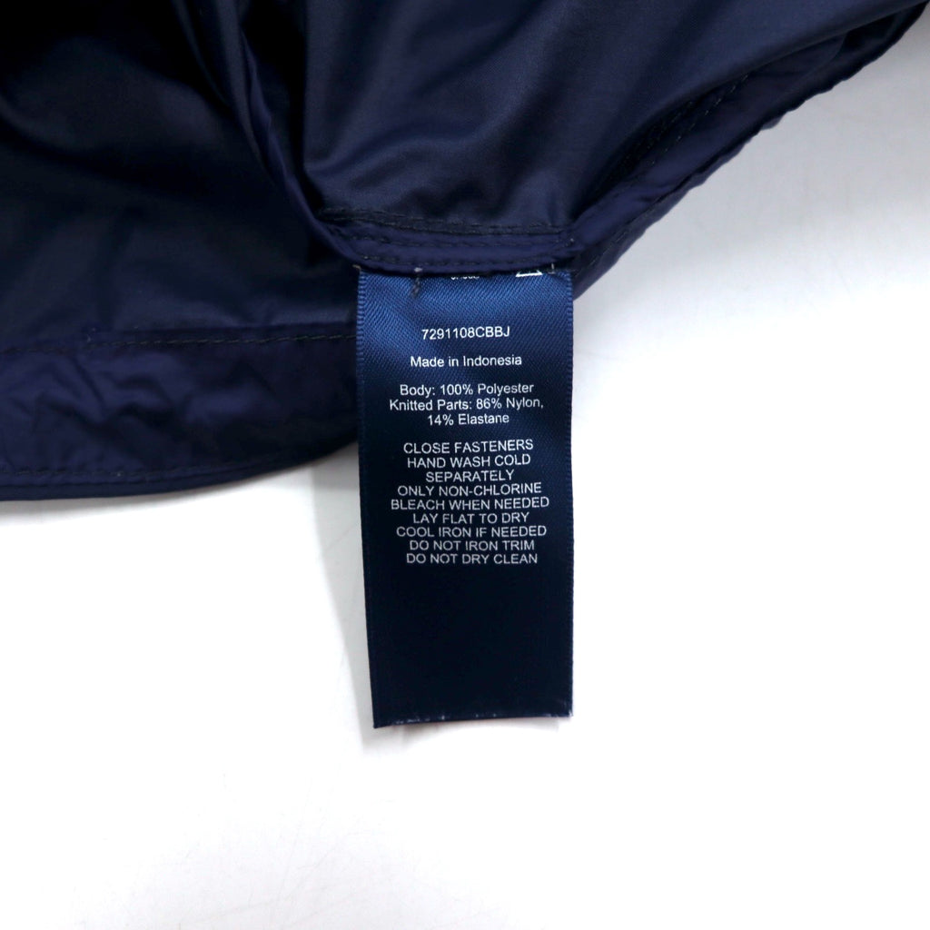 POLO GOLF RALPH LAUREN Swing Top Harrington Jacket L Navy Polyester Waterproof Packable Pony Print