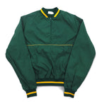 Made in USA 90s DOHERTY DUNNE Ribline Half Zip Nylon Jacket, Piste, L, Green