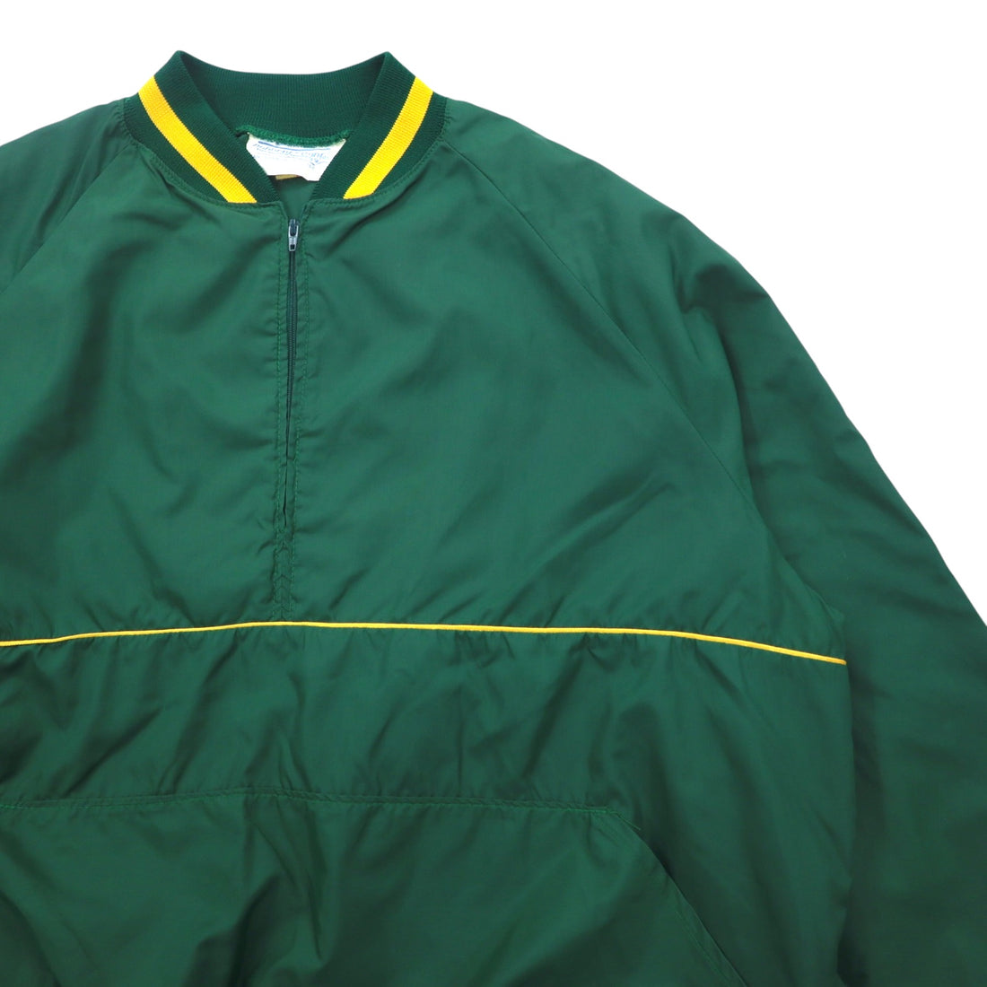 Made in USA 90s DOHERTY DUNNE Ribline Half Zip Nylon Jacket, Piste, L, Green