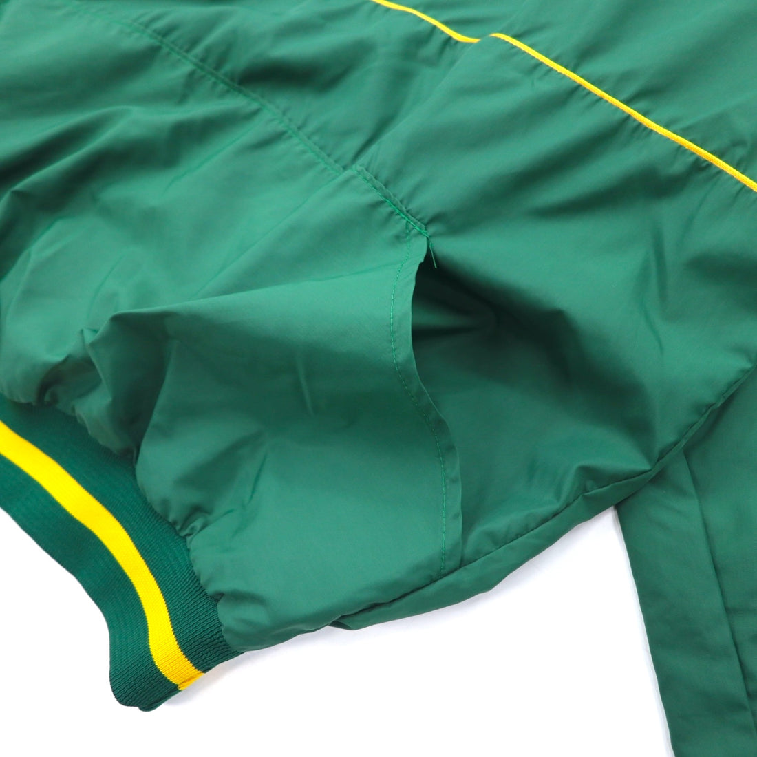 Made in USA 90s DOHERTY DUNNE Ribline Half Zip Nylon Jacket, Piste, L, Green