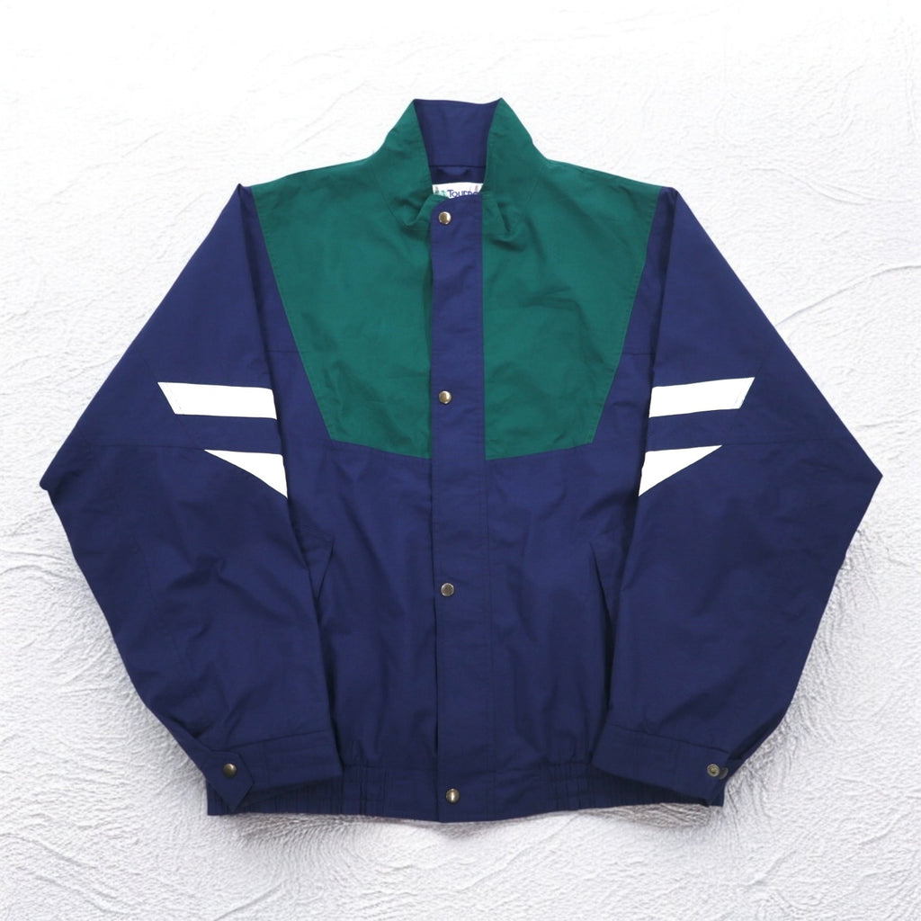 Vintage 90s USA Made Windbreaker TOURNEY 90年代 USA製 ゴアテックス GORE-TEX ナイロンジャケット XXL グリーン ネイビー 防水