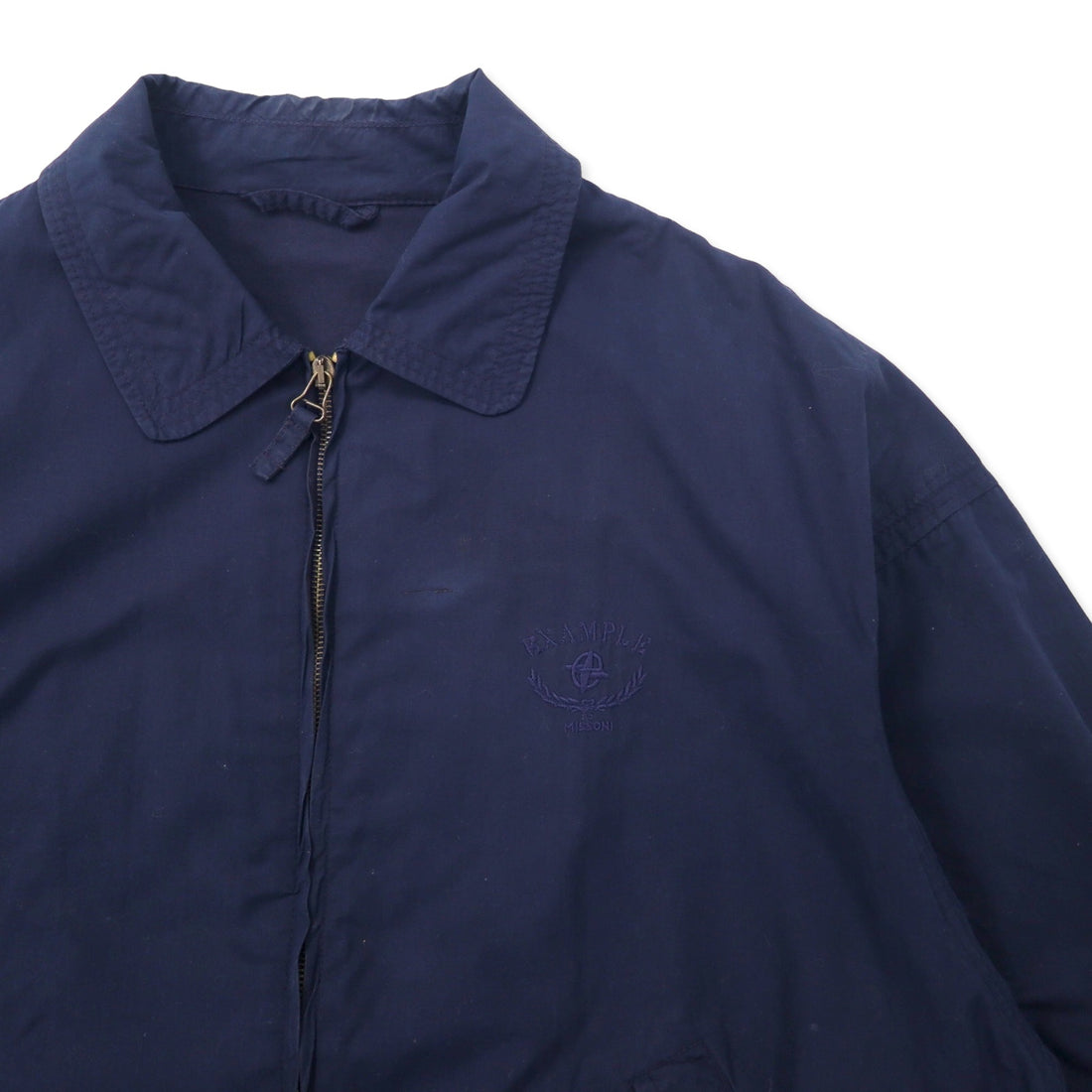EXAMPLE by Missoni Made in Italy Swing Top 50 Navy Cotton One Point Logo Embroidery