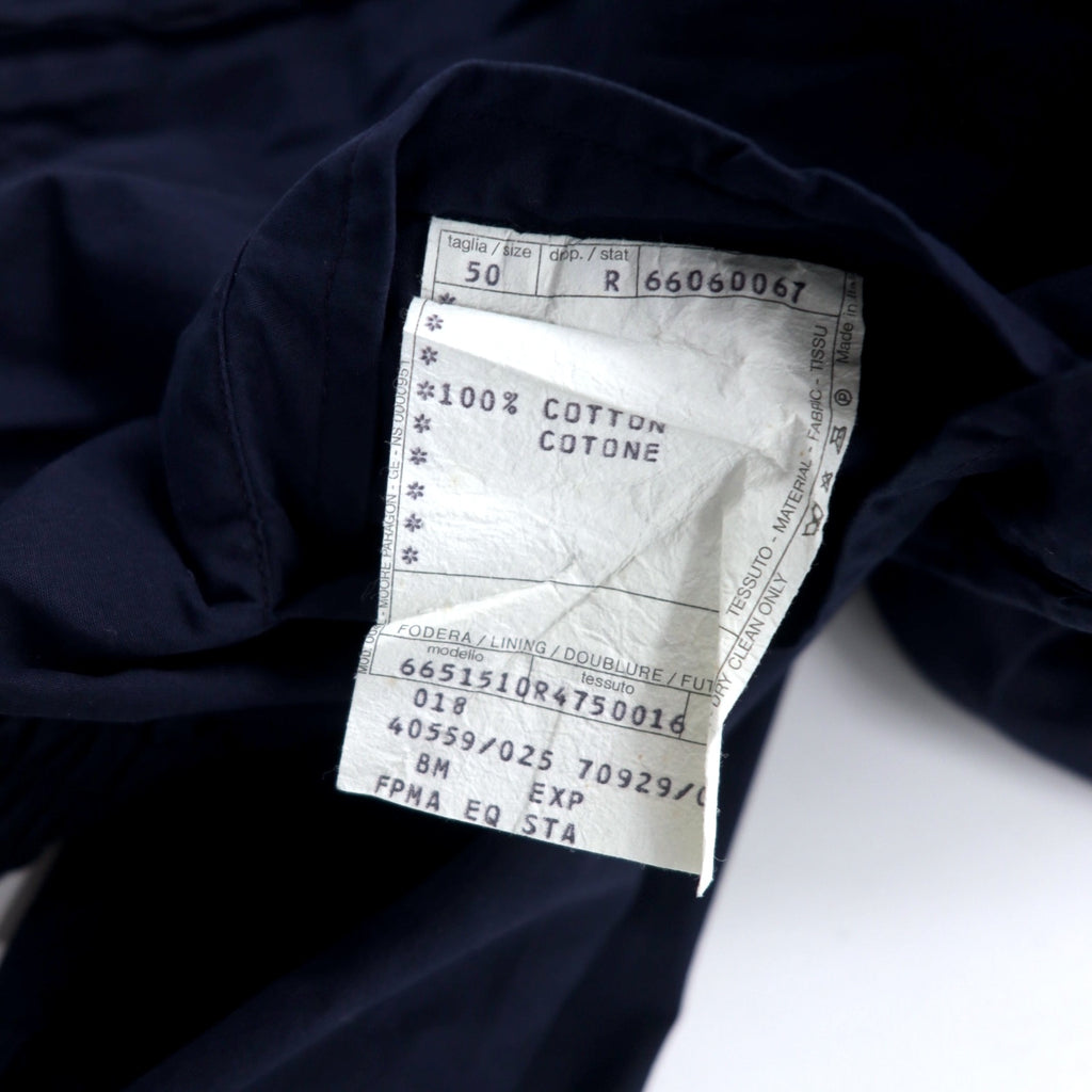 EXAMPLE by Missoni Made in Italy Swing Top 50 Navy Cotton One Point Logo Embroidery
