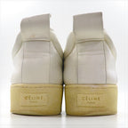 CELINE PULL ON Leather Slip-On Sneakers, Size 27cm, White, Size 35, Phoebe Era, Made in Italy, 314533RPOC.01OP