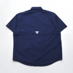 Columbia PFG バハマ2 Bahama ll ショートスリーブシャツ フィッシングシャツ XL ネイビー ナイロン OMNI-SHADE オムニシェード FM7047