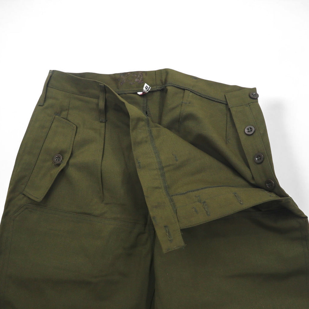 Vintage Czech Army Czech Army M-85 Double Knee Field Cargo Pants L Khaki Military Deadstock Unused