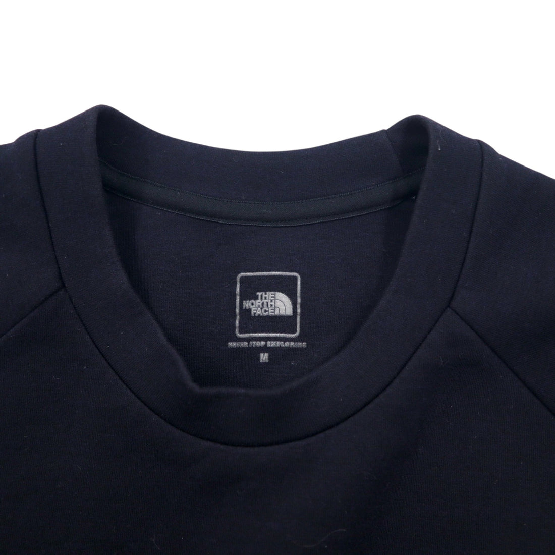 THE NORTH FACE テックエアー スウェット M ブラック ポリエステル レーヨン 袖ロゴ Tech Air Sweat Crew NT12087