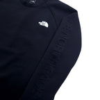 THE NORTH FACE テックエアー スウェット M ブラック ポリエステル レーヨン 袖ロゴ Tech Air Sweat Crew NT12087