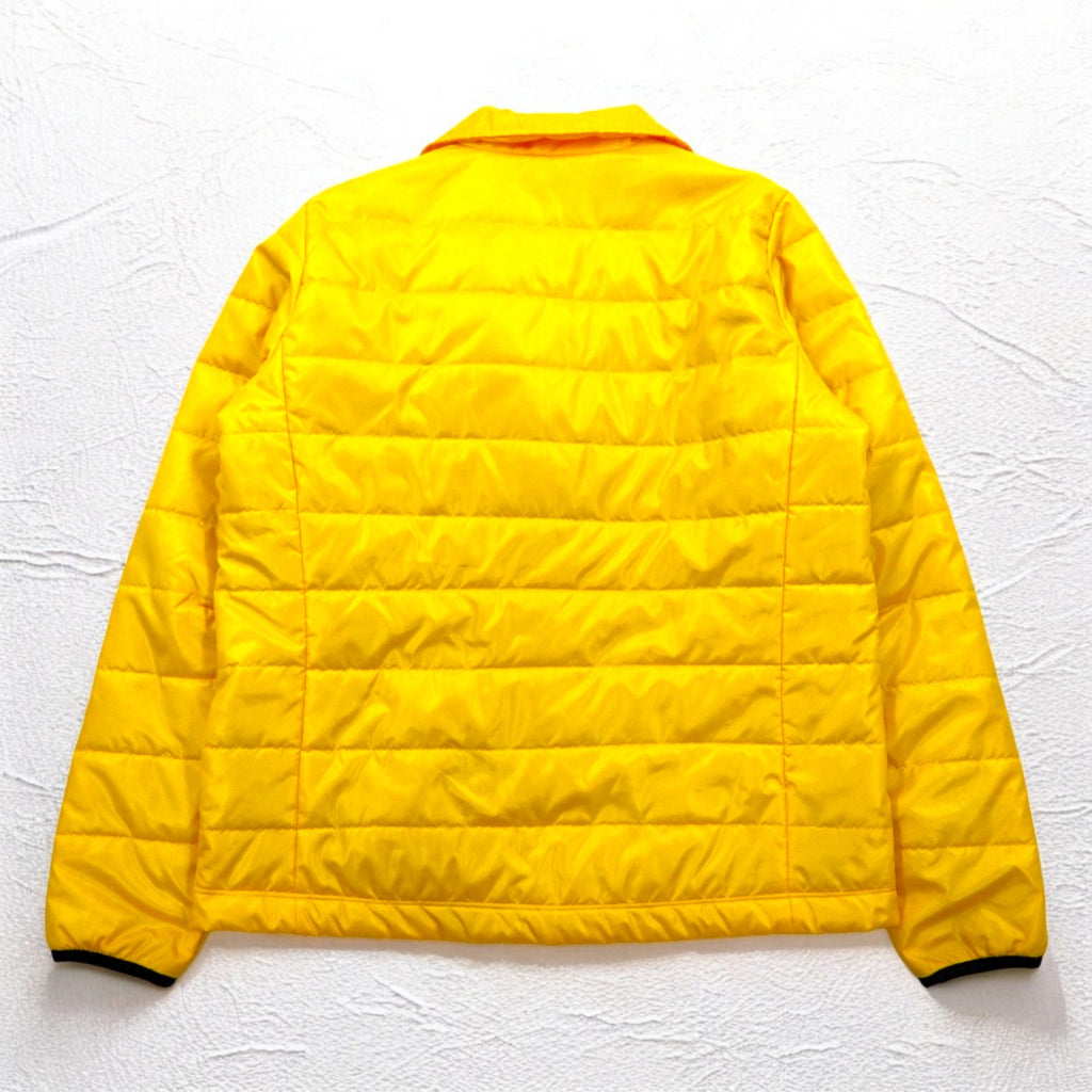 GANRYU Padded Down Tailored Jacket M Yellow Polyester Drawcord