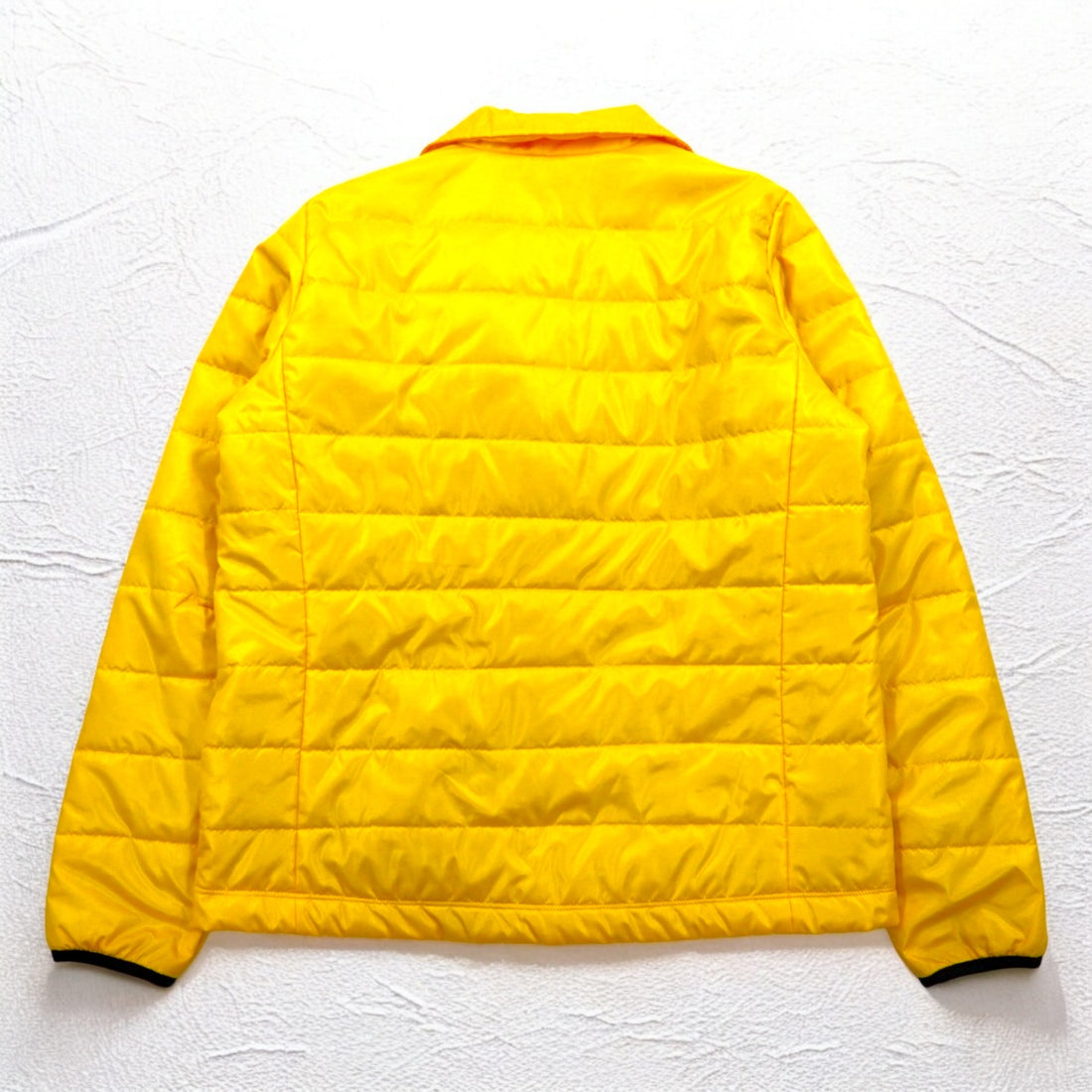 GANRYU Padded Down Tailored Jacket M Yellow Polyester Drawcord