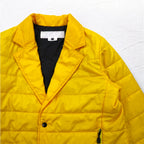 GANRYU Padded Down Tailored Jacket M Yellow Polyester Drawcord