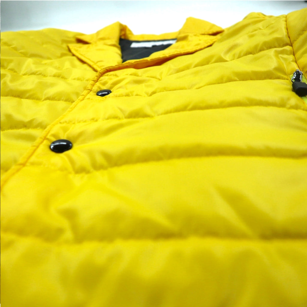 GANRYU Padded Down Tailored Jacket M Yellow Polyester Drawcord