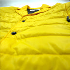 GANRYU Padded Down Tailored Jacket M Yellow Polyester Drawcord