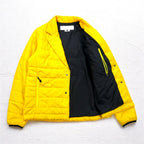 GANRYU Padded Down Tailored Jacket M Yellow Polyester Drawcord