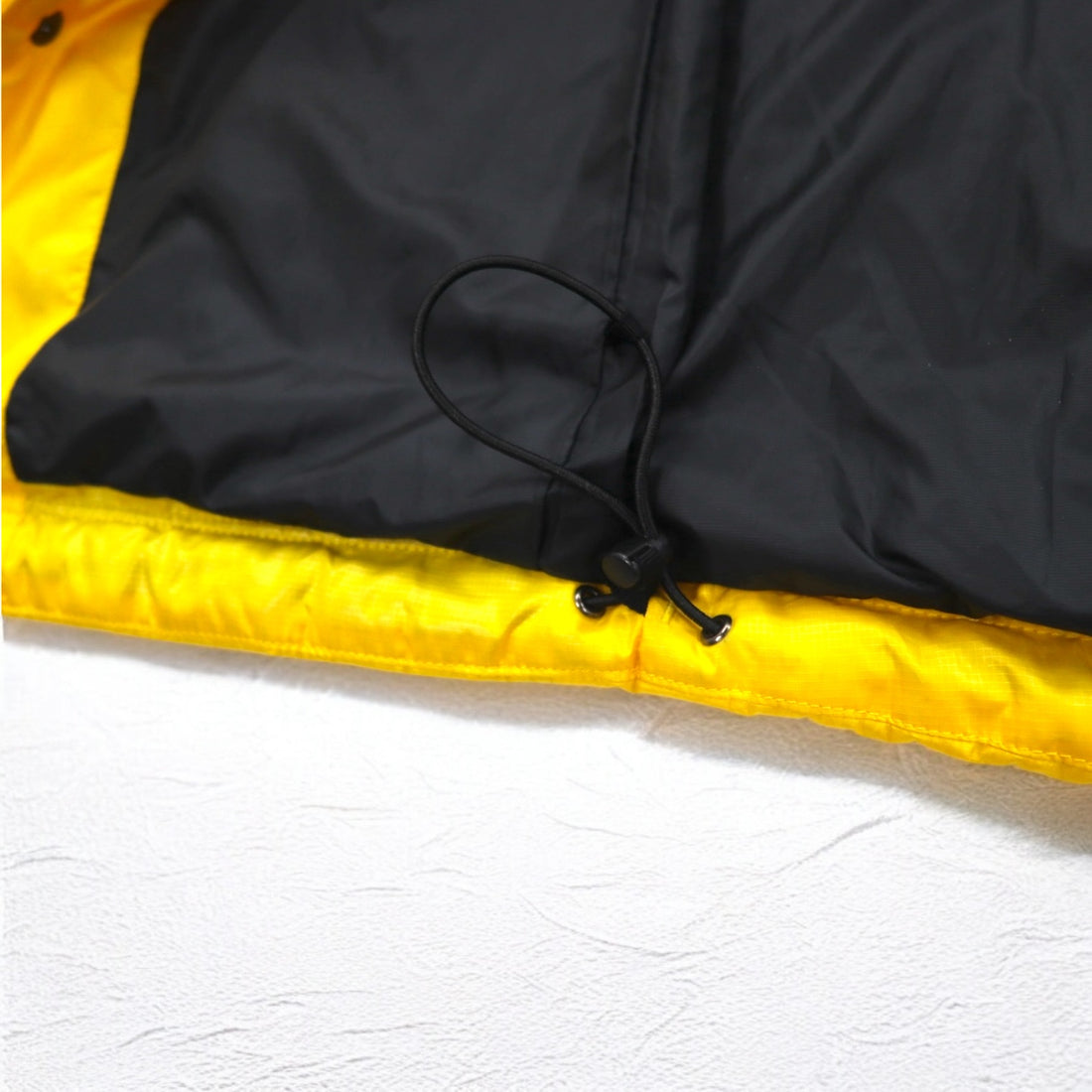 GANRYU Padded Down Tailored Jacket M Yellow Polyester Drawcord