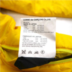 GANRYU Padded Down Tailored Jacket M Yellow Polyester Drawcord
