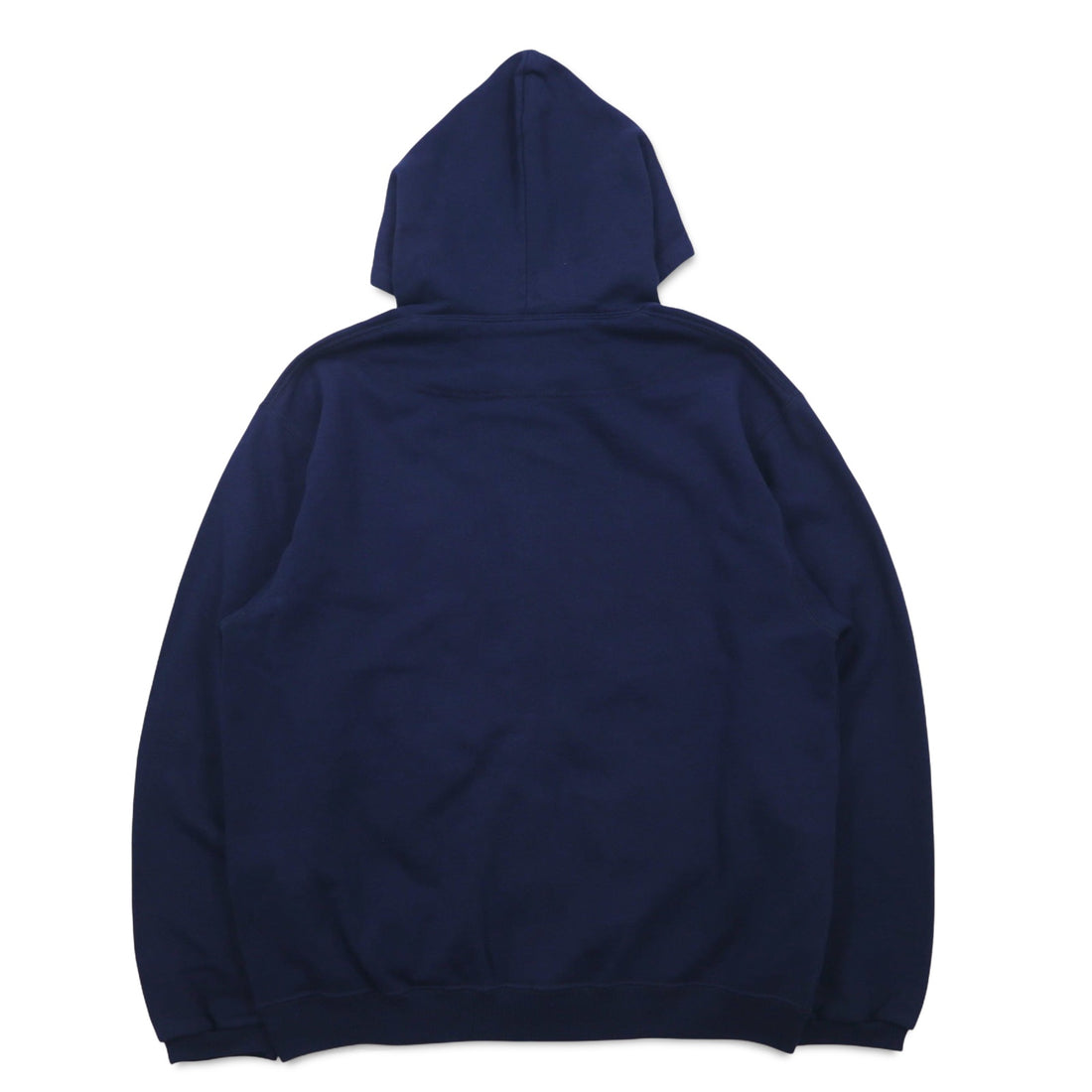 Champion Made in Italy 90s Oversized Full Zip Hoodie M Navy One Point Logo Embroidery