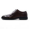 COLE HAAN Split Toe U-Tip Dress Shoes 26.5cm Brown Leather 01595