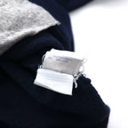 Champion Made in Italy 90s Oversized Full Zip Hoodie M Navy One Point Logo Embroidery