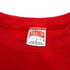 Made in USA 90s NBA Chicago Bulls CHICAGO BULLS Print Sweatshirt L Red NUTMEG