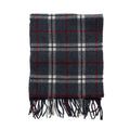 日本然リトテ-古着オンライン-CASTELBAJAC イタリア製 ラムウール マフラー グレー チェック 羊毛-CASTELBAJAC Italy Made Lambswool Scarf Gray Checked Wool