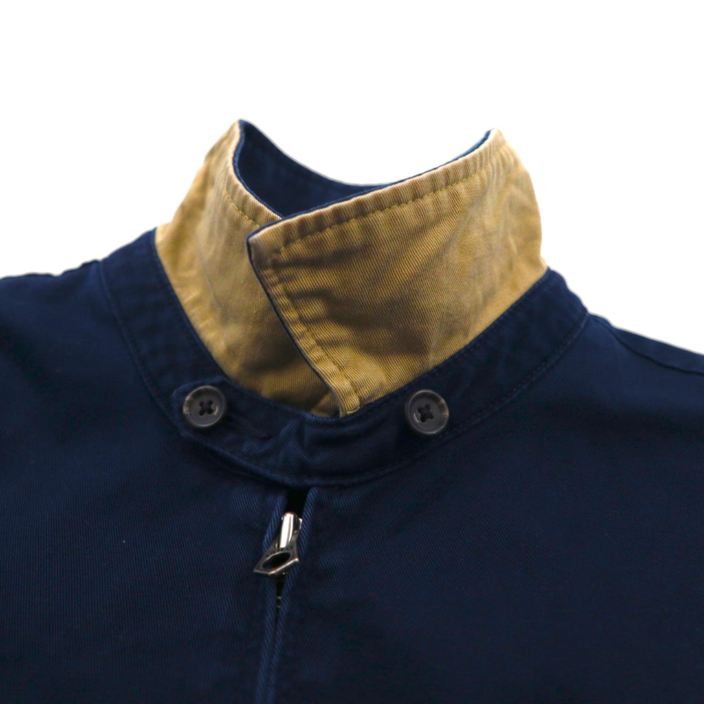 Polo Ralph Lauren 90s Swing Top Harrington Jacket, Size L, Navy, Small Pony Embroidery, Chin Strap