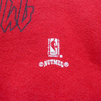 Made in USA 90s NBA Chicago Bulls CHICAGO BULLS Print Sweatshirt L Red NUTMEG
