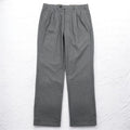 LAUREN RALPH LAUREN タック スラックスパンツ L グレー チェック ポリエステル WASHABLE