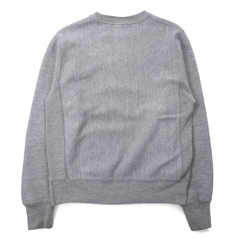 Champion Reverse Weave Sweatshirt L Grey Cotton Blue Single Tag Reprint REVERSE WEAVE Made in Honduras