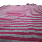 BURBERRY Border Tunic T-shirt, M, Grey, Shoulder button, One point logo embroidery, Made in Japan