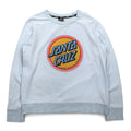 SANTA CRUZ Crewneck Sweatshirt L Blue Cotton Logo Print