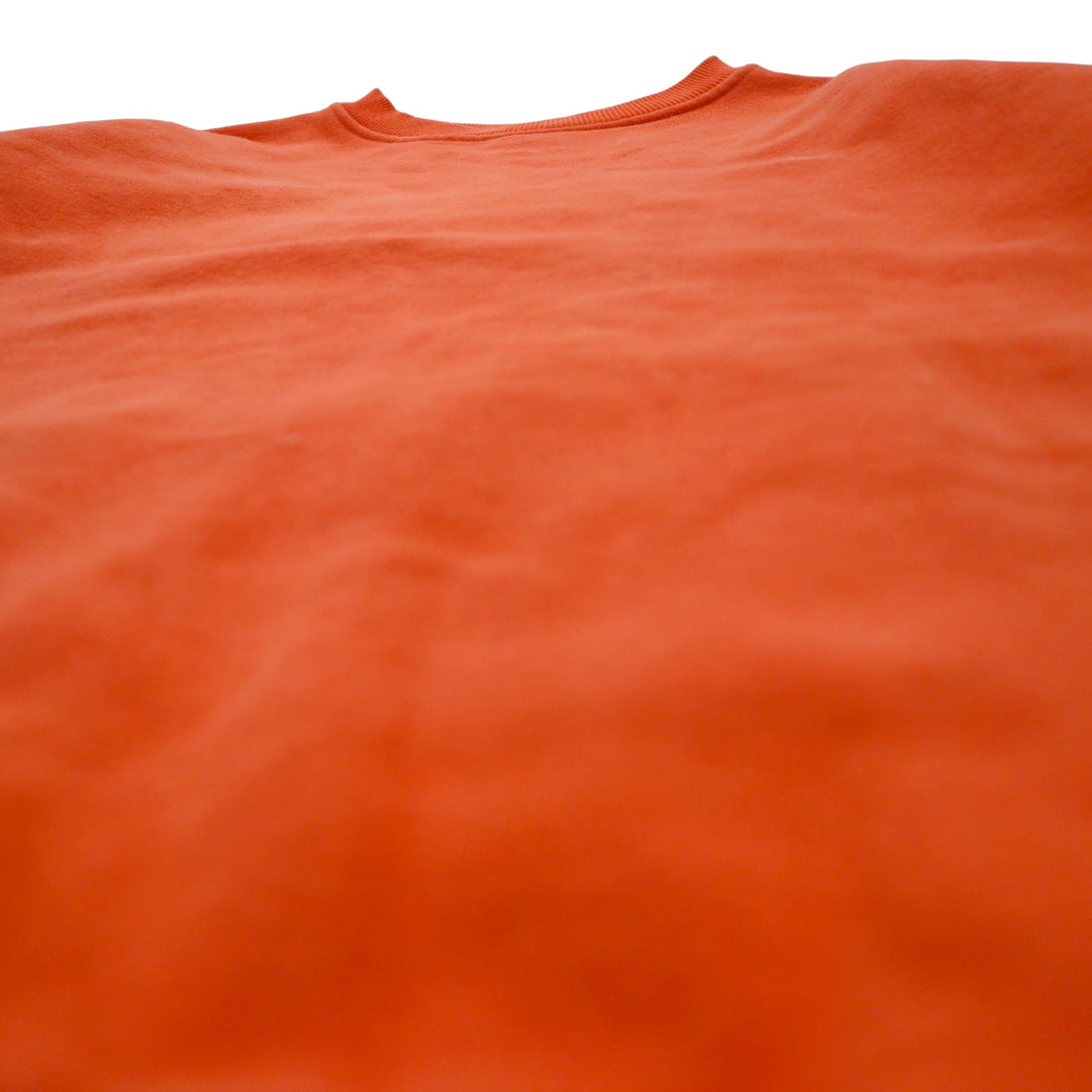 THE NORTH FACE Oversized Sweatshirt S Orange Cotton One Point Logo Embroidery