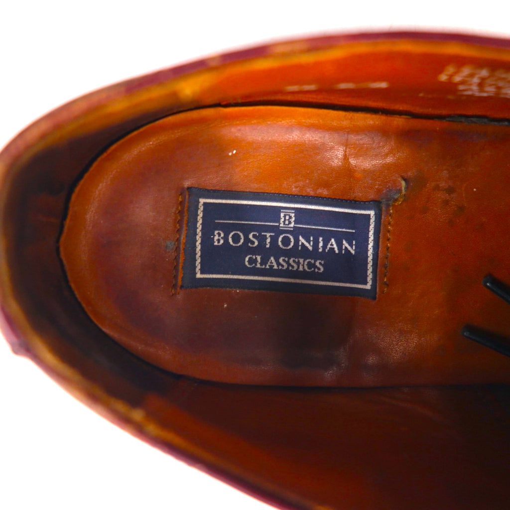 BOSTONIAN ストレートチップ ドレスシューズ 27.5cm キャップトゥ メダリオン 革靴
