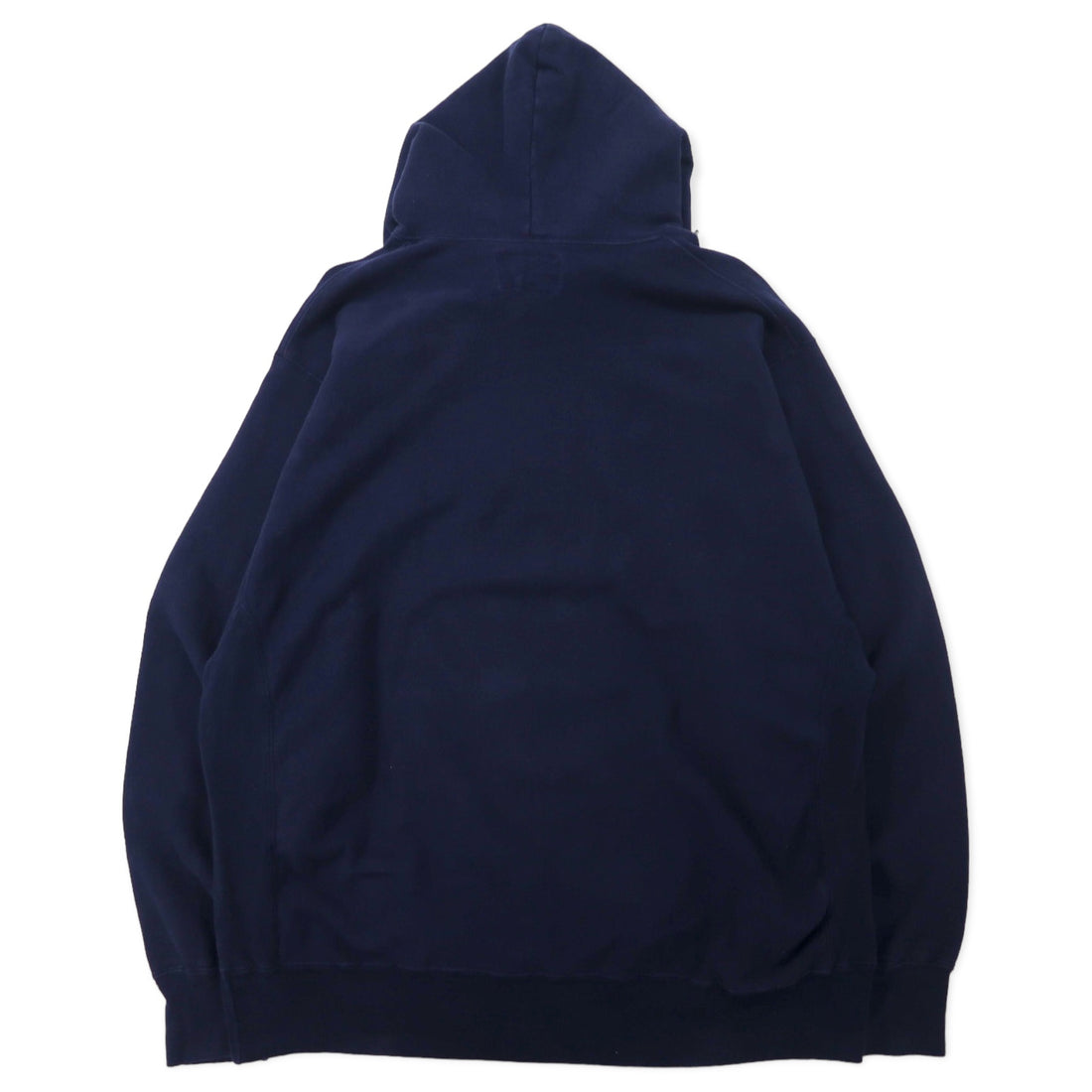 STEVE AND BARRY'S Reverse Weave Pullover Hoodie XXL Navy Cotton Paki Cotton College NOTREDAME Big Size