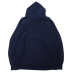 STEVE AND BARRY'S Reverse Weave Pullover Hoodie XXL Navy Cotton Paki Cotton College NOTREDAME Big Size