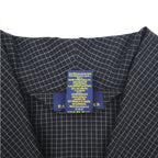 POLO RALPH LAUREN Robe Coat Gown M Black Check Belted Woven Robe Soho Plaid