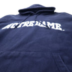 STEVE AND BARRY'S Reverse Weave Pullover Hoodie XXL Navy Cotton Paki Cotton College NOTREDAME Big Size
