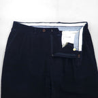 LAUREN RALPH LAUREN 90s 2-pleat wide corduroy chino pants, size L, navy