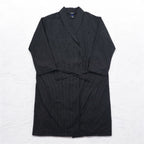 POLO RALPH LAUREN Robe Coat Gown M Black Check Belted Woven Robe Soho Plaid